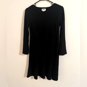 Old Navy maternity black rib knit dress